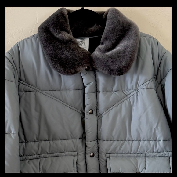 Vtg 90s Walls Outdoors Western Wear Cowboy Puffer Jacket Men’s Med Made USA EUC - Picture 2 of 6